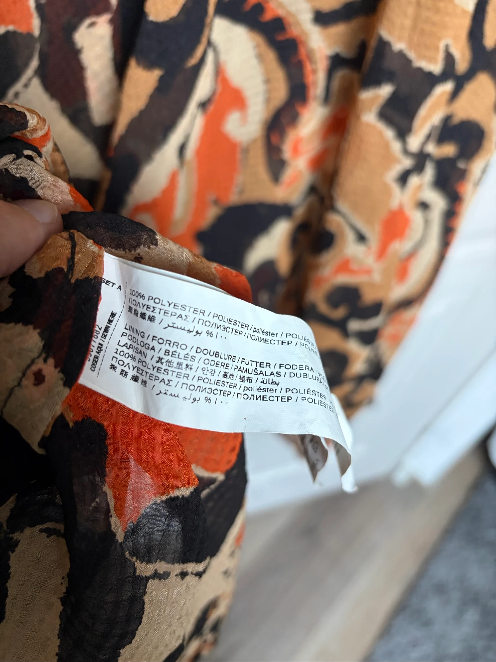 Mango asymmetrische lange jurk met bohemien print – XS – photo 3
